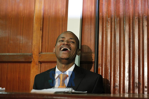 Embakasi East MP Babu Owino at the Milimani law courts on January 20, 2020