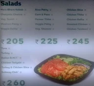 Subway menu 1