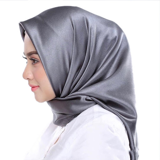 Title 3, 90cm Satin Monochrome Big Square Scarf