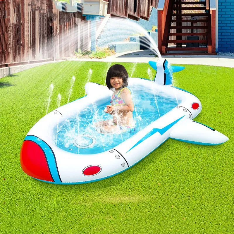 Opblaasbare waterspuitmat voor kinderen, tuinzembad, PVC speelgoed voor gazon en buitenzwemmen