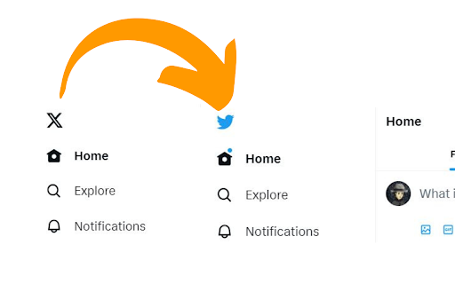 X to Twitter - x logo changer
