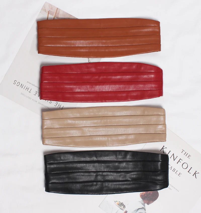 Decoración de cinturón ancho para mujer con sello de cintura de moda