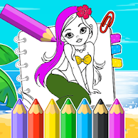 Little Mermaid coloring book pages