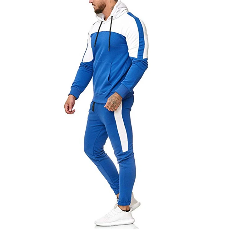Men's sports and leisure hooded suit