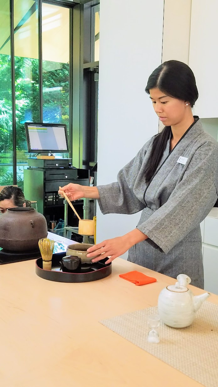 Visiting the Portland Japanese Garden Umami Cafe offering Japanese teas and snacks