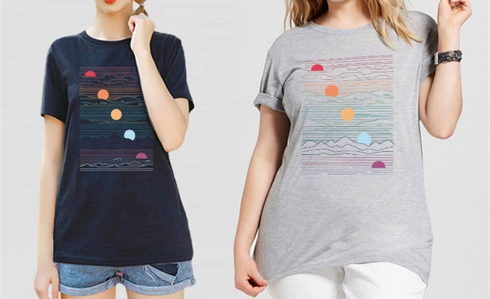 Title 3, Übergroßes bedrucktes Damen-T-Shirt
