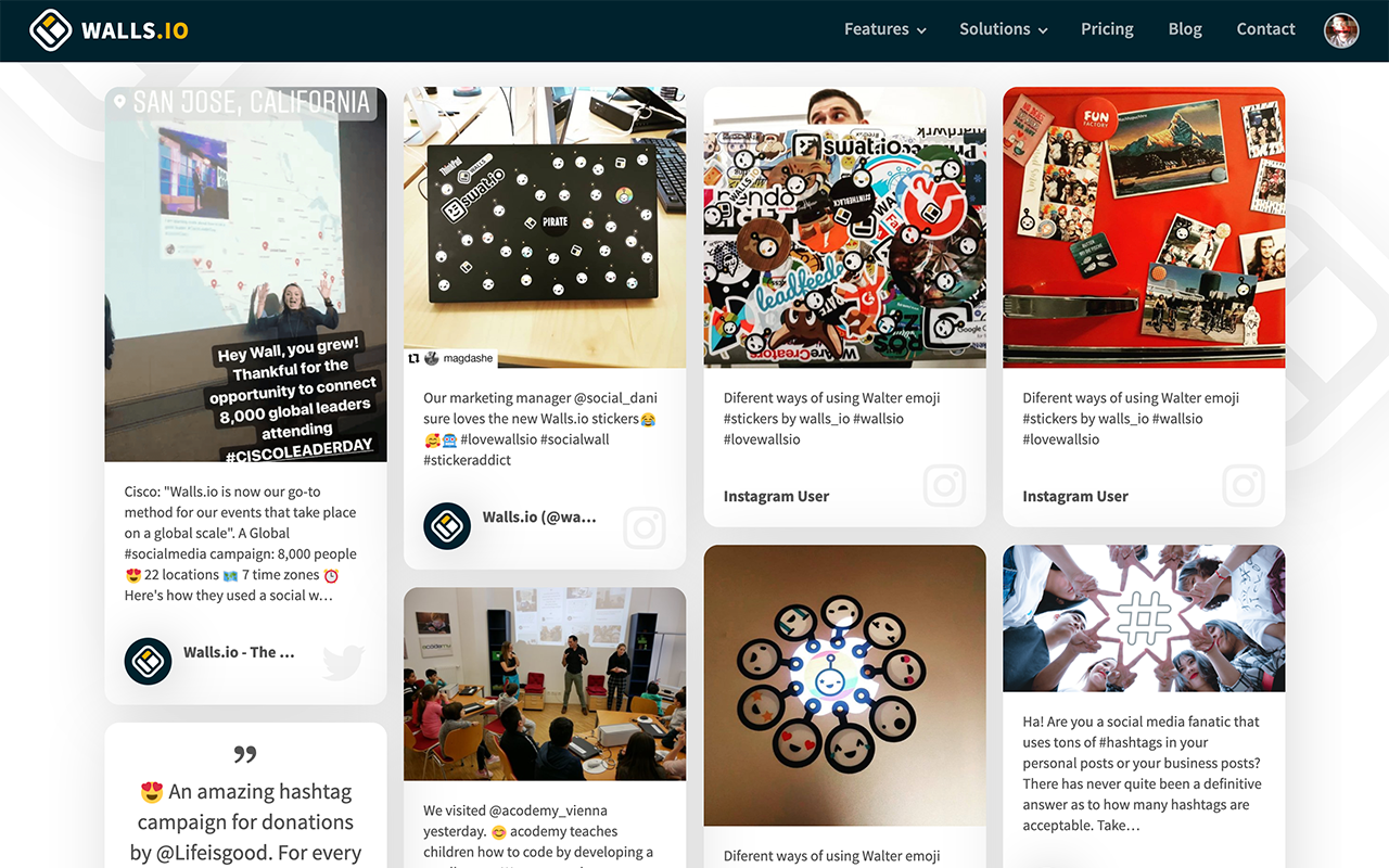 Walls.io – Unhide your Social Media Content! Preview image 0