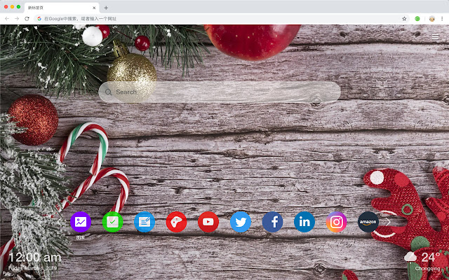 Christmas Eve New Tab & Wallpapers Collection