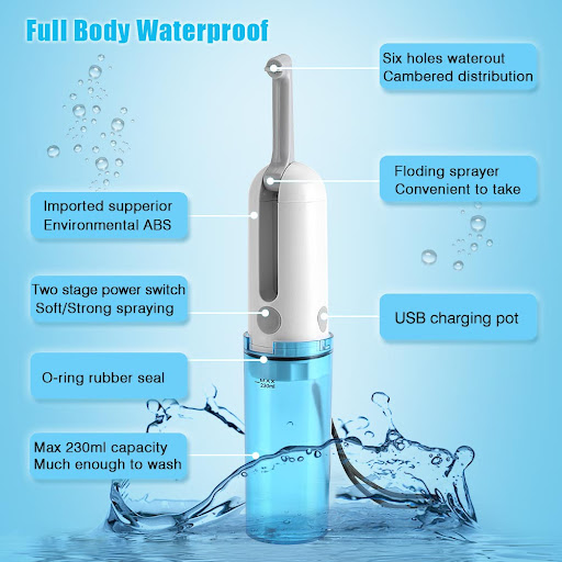 Title 11, Electric portable bidet for ultimate personal h...