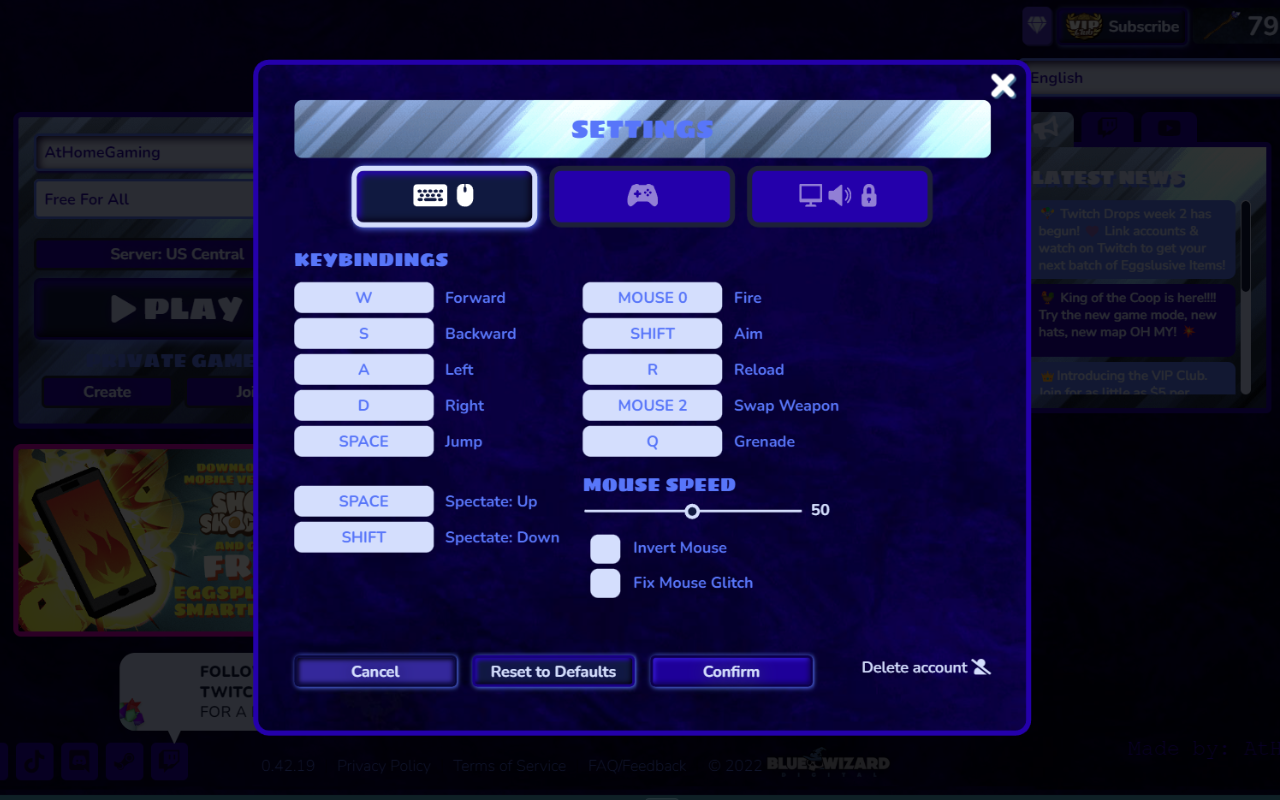 Blue Wizzard Digital | Shell Shockers Theme Preview image 5