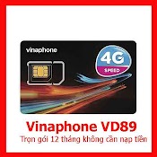 Sim 4G Vinaphone Vd89/Gv89 12T 4Gb/Ngày Trọn Gói 1 Năm Cần Không Nạp Tiền