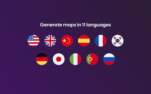 Textomap: Generate maps from text in seconds