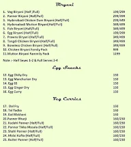 Biryani King menu 1