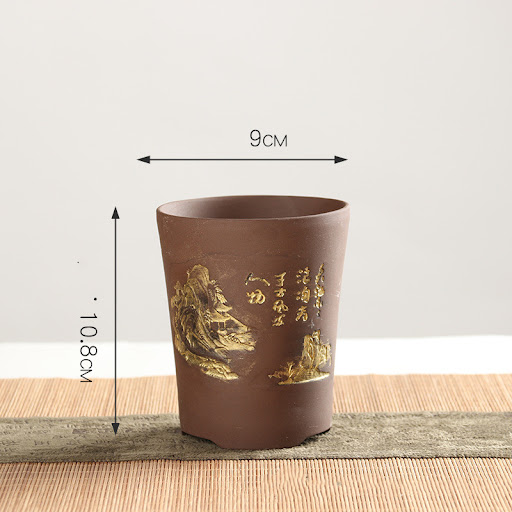 Title 2, Purple clay succulent flower pot, perfect for h...