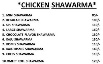 Lords Of Shwarma menu 