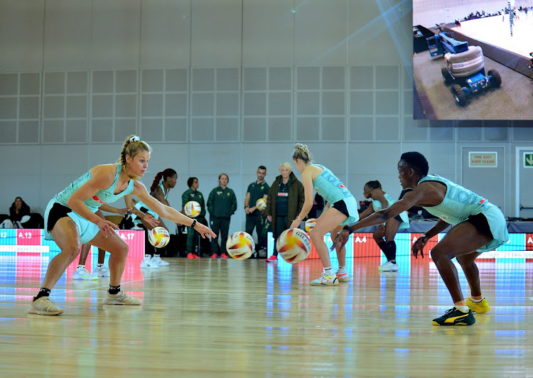 The Netball Proteas hold a training session at Cape Town International Convention Centre on July 23 2023.