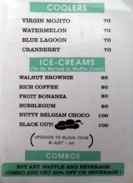 Waffle Latte menu 1