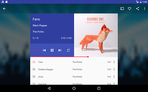 Shuttle Music Player