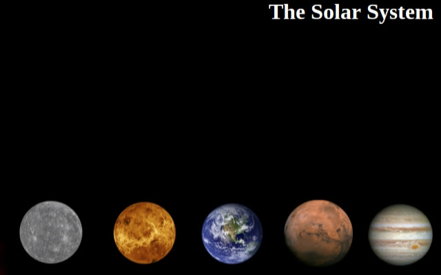 The Solar System chrome extension