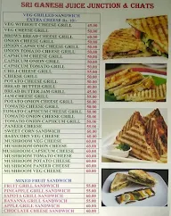 Sri Ganesh Juice Junction And Chats menu 2