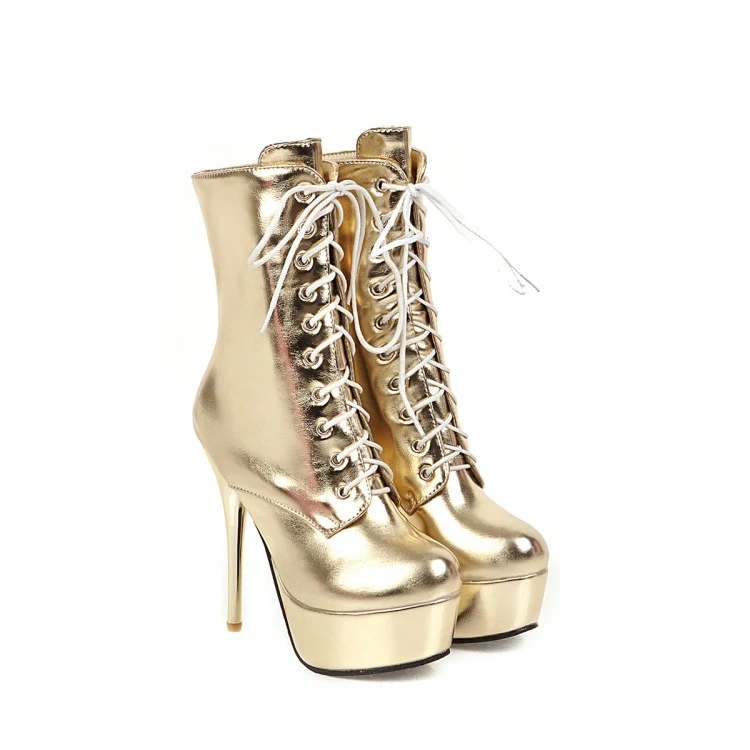 Bottines de mode européennes et américaines à lanières croisées. Confort et style pour toutes occasions. Un look tendance garanti.