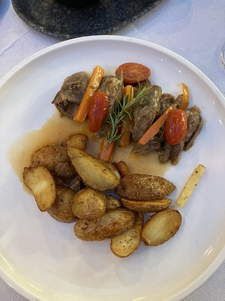 Lamb and potatoes