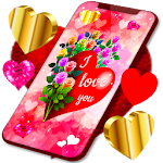 Cover Image of Download Cute Romantic Hearts Wallpaper 4.13.0 APK