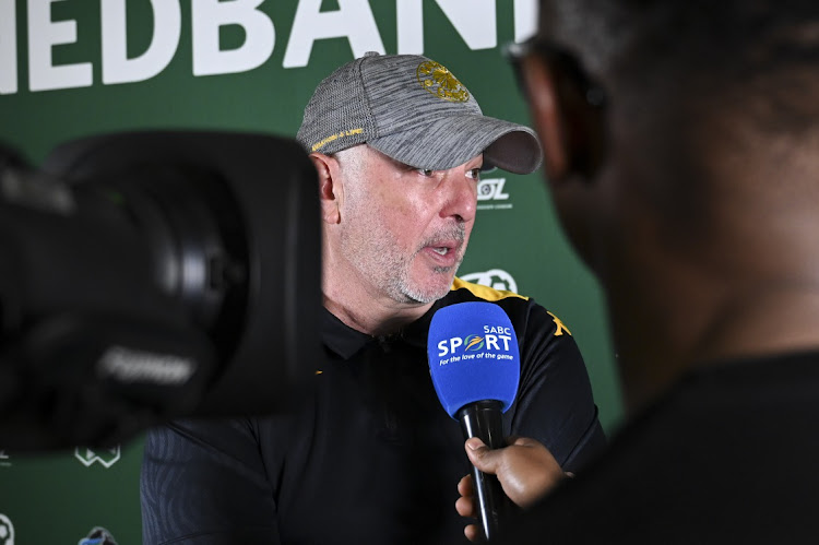 Nasreddine Nabi, head coach of Kaizer Chiefs interviewed during the Nedbank Cup, Final match between Orlando Pirates and Kaizer Chiefs at Moses Mabhida Stadium on May 10, 2025 in Durban, South Africa.