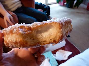 Coconut Cream Filled Doughnuts