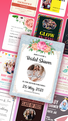 Screenshot Invitation maker & Card Design