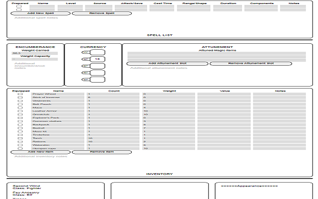 Roll20 Character Sheet Exporter for 5e Preview image 2