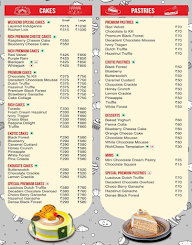 Merwans Cake Stop menu 1