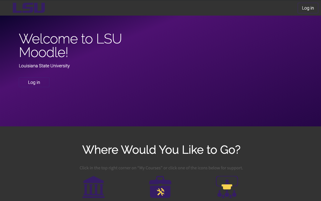 Moodle Dark -- LSU Preview image 1