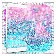 Silver Glitter Butterfly Theme 1.1.2 Icon