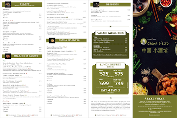 China Bistro menu 