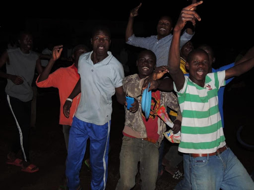 Ochilo Ayako's supporters celebrating in Migori. /MANUEL ODENY