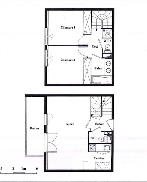 Vente appartement 3 pièces 59 m² à Villemur-sur-Tarn (31340), 140 000 €