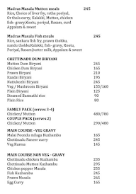 Madras Masala & Tawa Kitchen menu 3