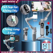 Gimbal Quay Phim Chống Rung Smart X Pro - Tay Cầm Điện Thoại - Điều Hướng 4 Chiều - Hỗ Trợ Tất Cả Các Điện Thoại Đời Mới