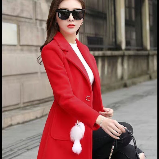 Title 6, Womens Woolen Coat Mid-length Korean Style Win...