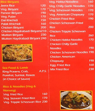 Venkat Presidency menu 3