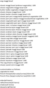 Maggi In A Bowl menu 6