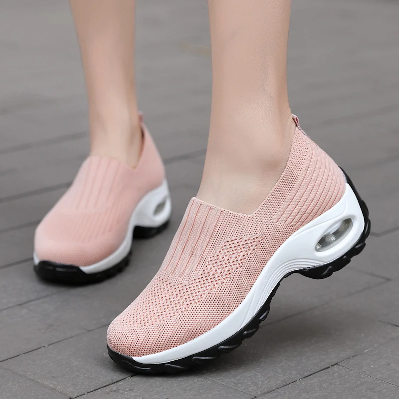 Title 13, Zapatos de mujer casuales con suela gruesa y ba...