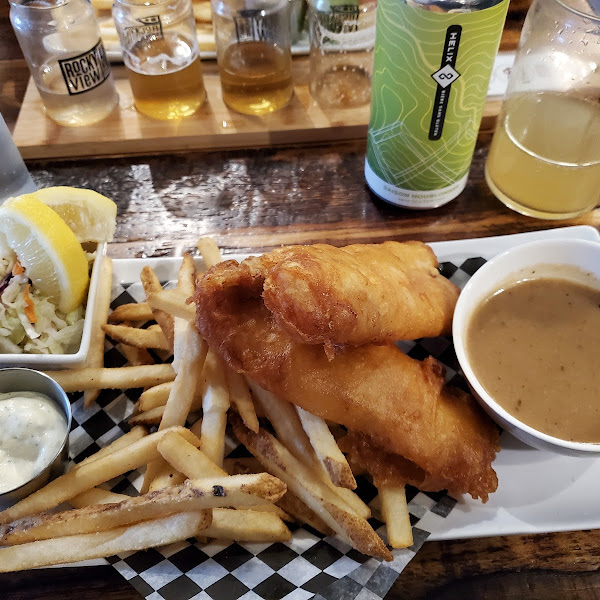 Gluten-Free Fish & Chips at Rocky View Brewing Company