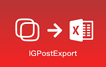 IGPostExport - Extract post to excel small promo image