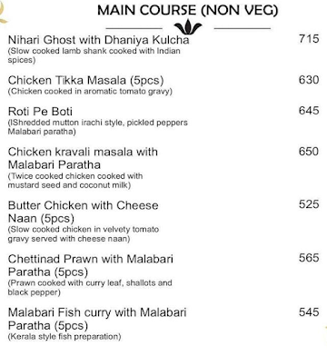 Misri Truly Indian menu 