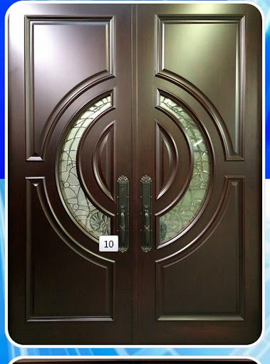 double wooden door model