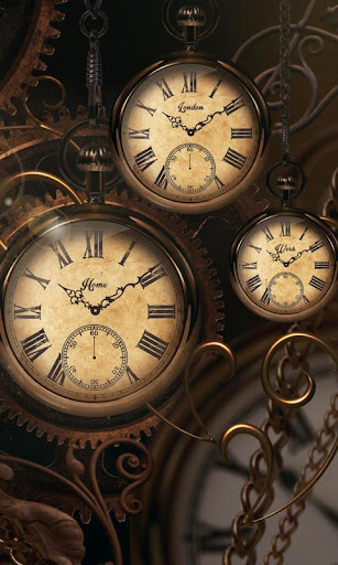 FREE Gold Clock Live Wallpaper