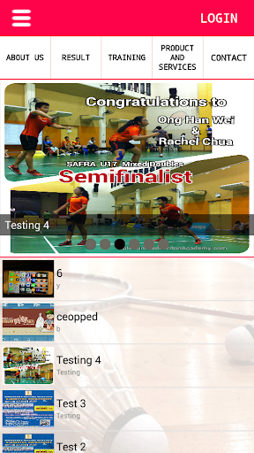 OBA badminton App