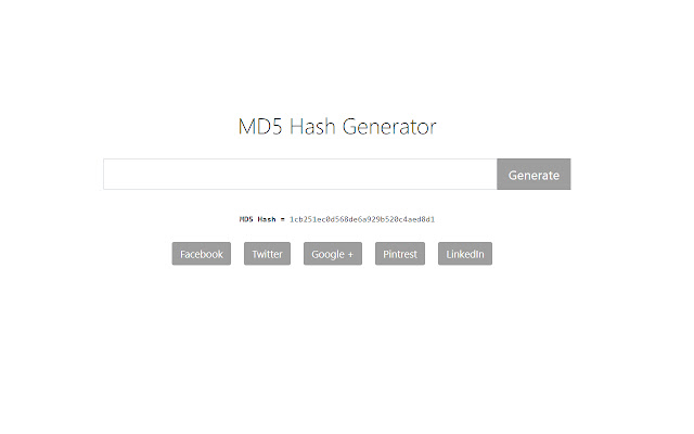 MD5 Hash Generator